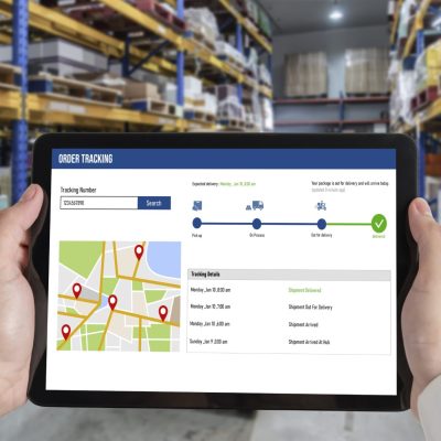 Delivery tracking system for e-commerce and modish online business to timely goods transportation and delivery